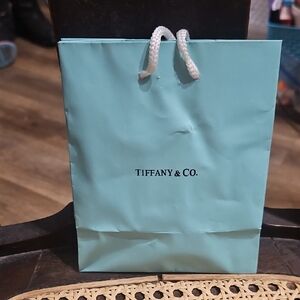 Tiffany & Co. Turquoise Shopping Bag And ORNAMENT